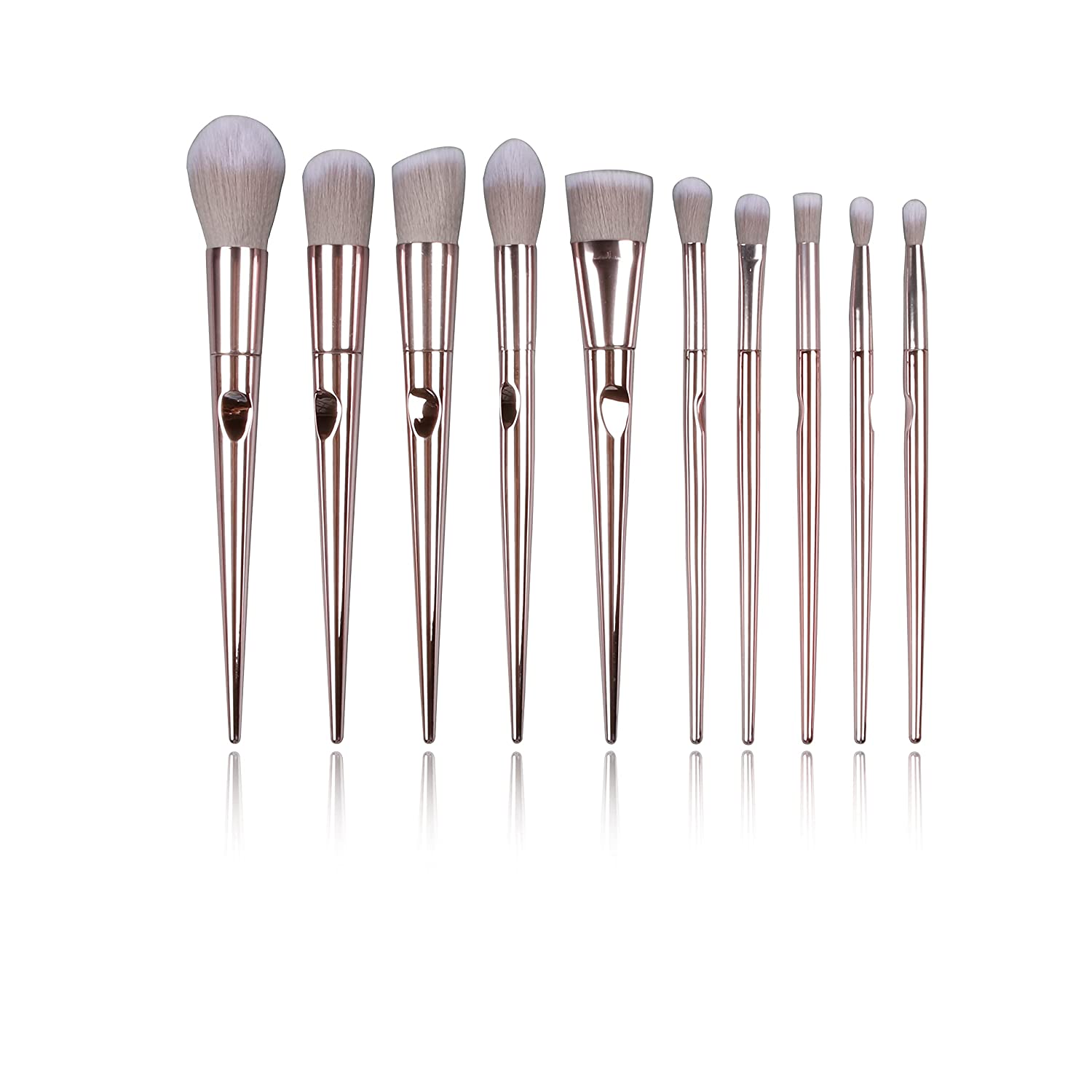 Makeup brushes, 10 sets of makeup brushes, synthetic foundation cream, mixed eyeshadow, facial makeu