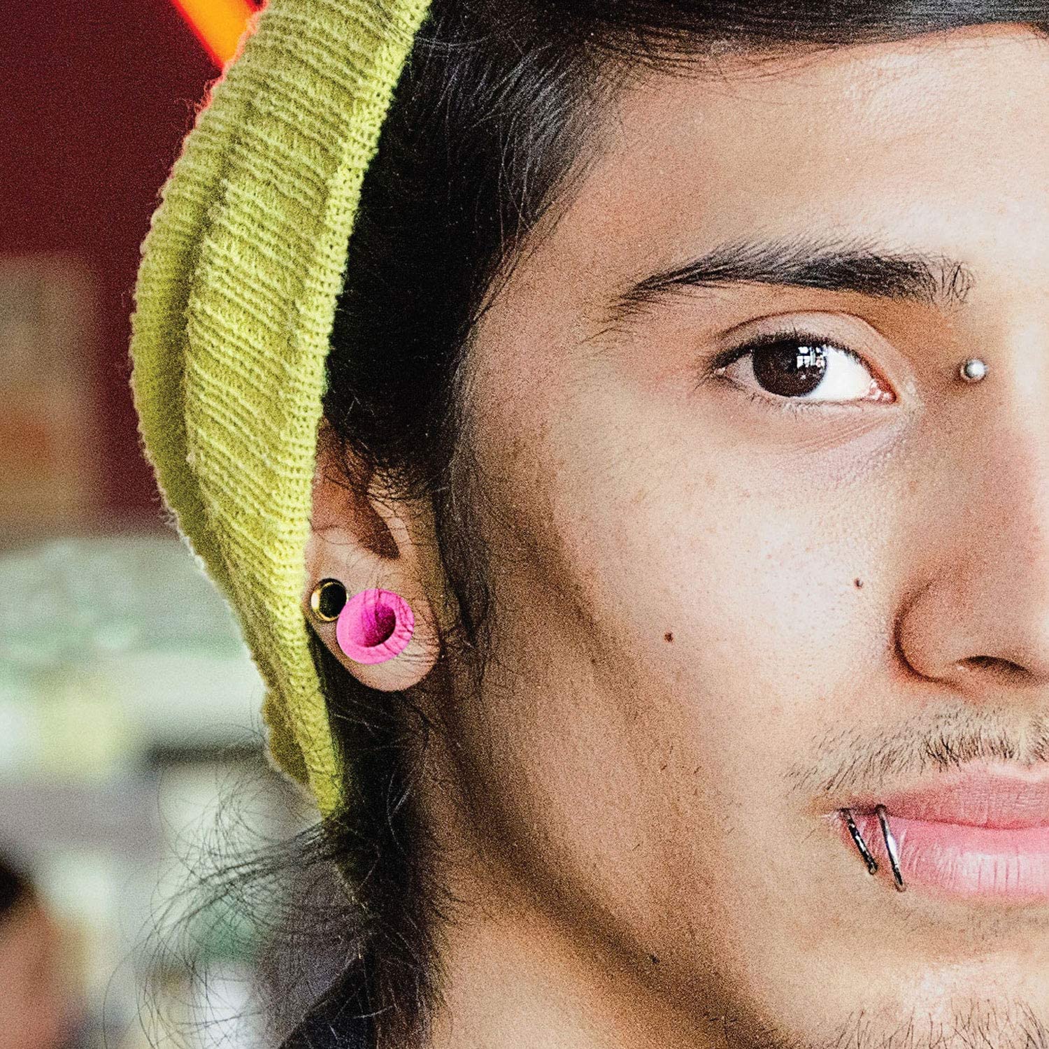 BodyJ4You 50PC Gauges Kit Ear Stretching Aftercare Jojoba Oil Wax 14G-12MM Tunnel Plug Taper Set