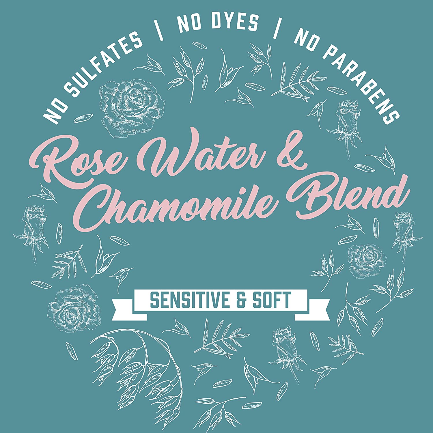 Aveeno Rose Water & Chamomile Blend Sulfate-Free Shampoo with Colloidal Oat for Dry & Sensitive Scal