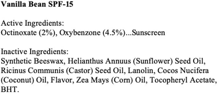 Essential Lip Naturals | Mini Lip Balm - 12 Count [SPF-15] (Vanilla Bean)