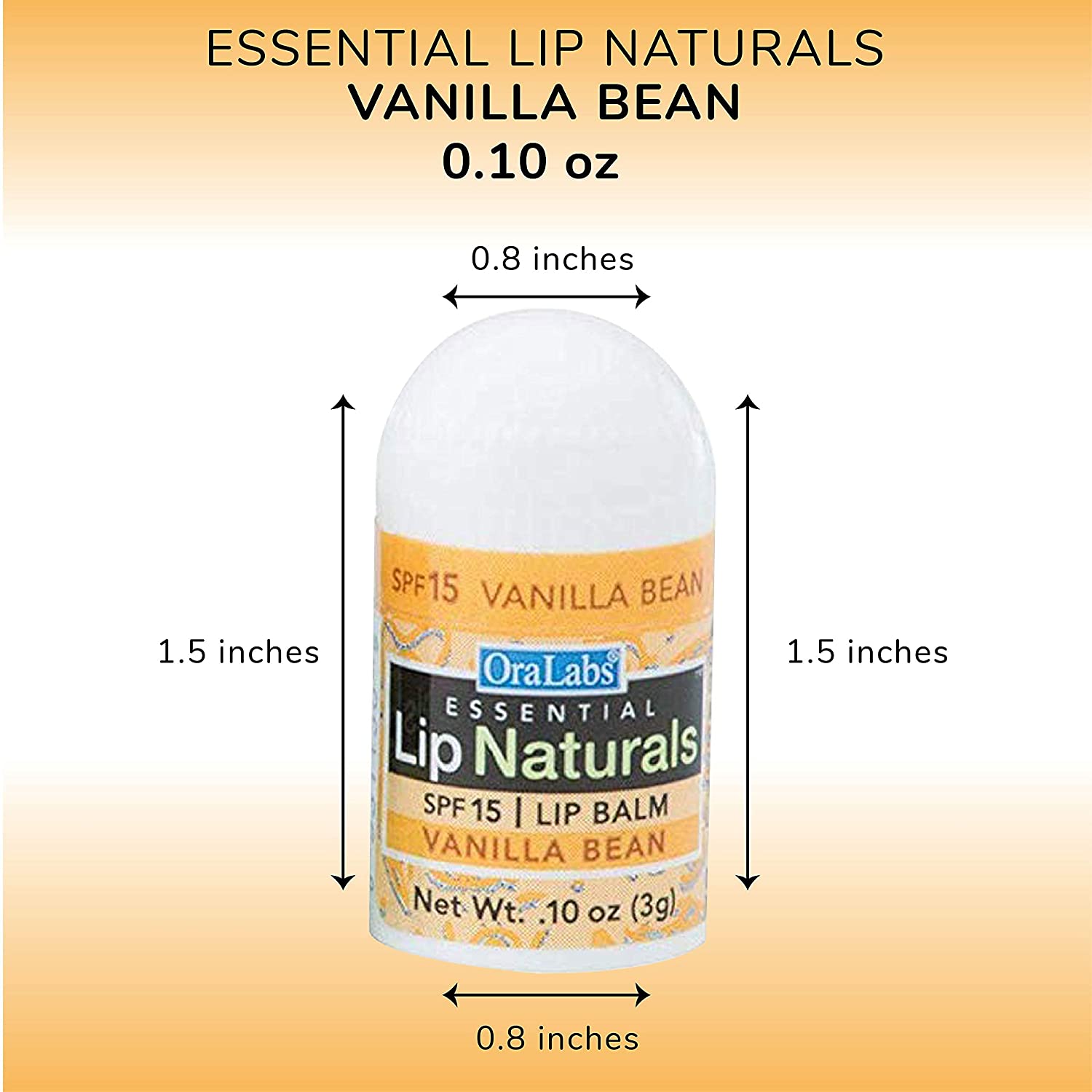 Essential Lip Naturals | Mini Lip Balm - 12 Count [SPF-15] (Vanilla Bean)