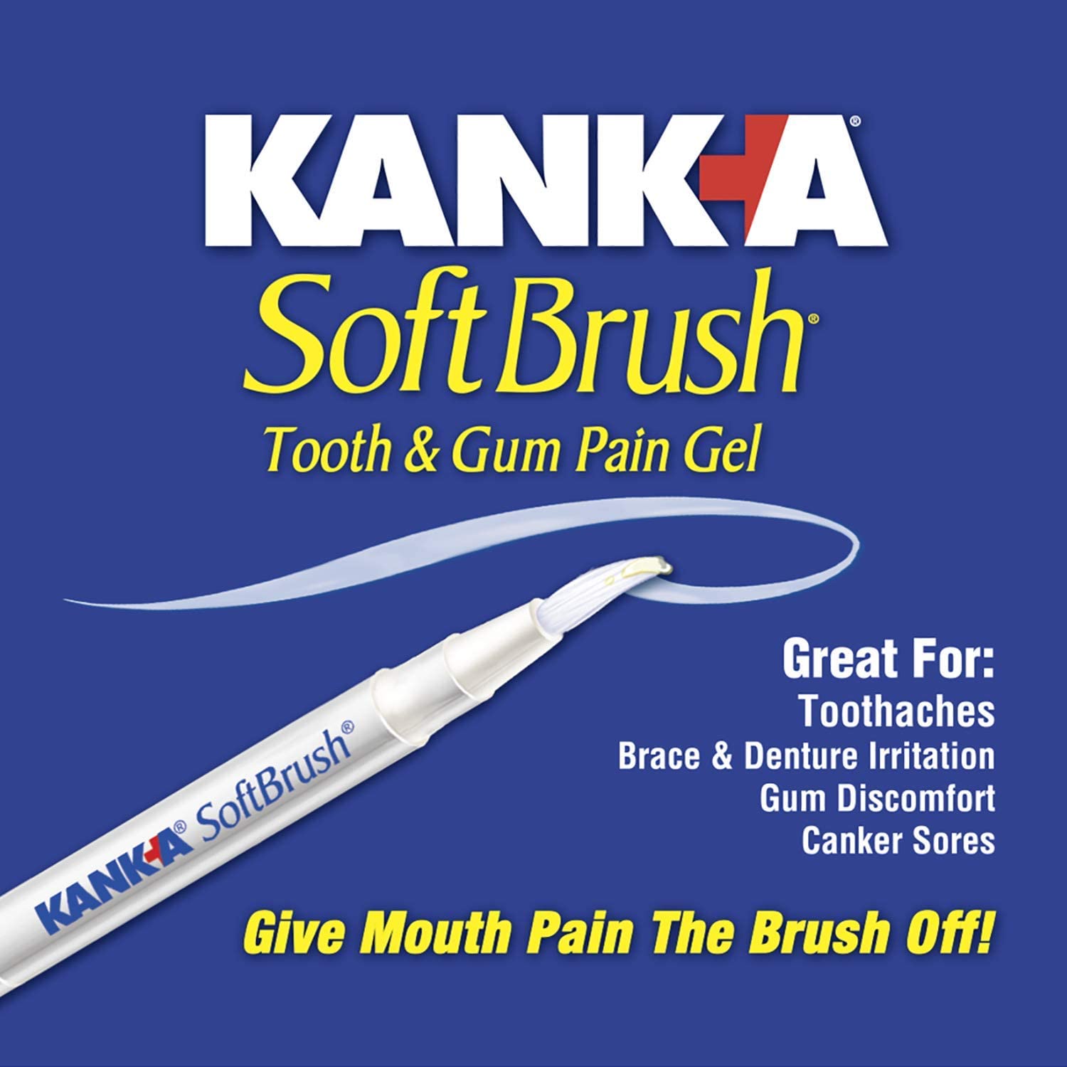 Kank-A Soft Brush Tooth/Mouth Pain Gel, Professional Strength , 0.07 Ounce