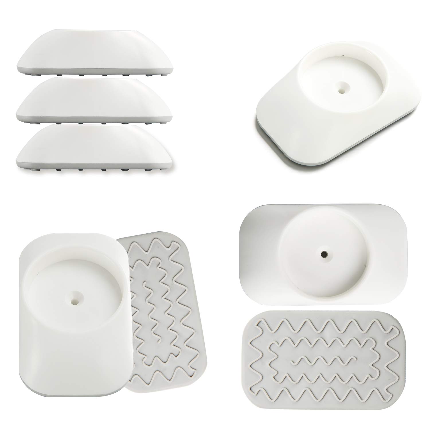 Baby Gates Wall Pads (4 Pack Guard) Safety Indoor Gate Wall Protector - Improved Small Compact Wall 