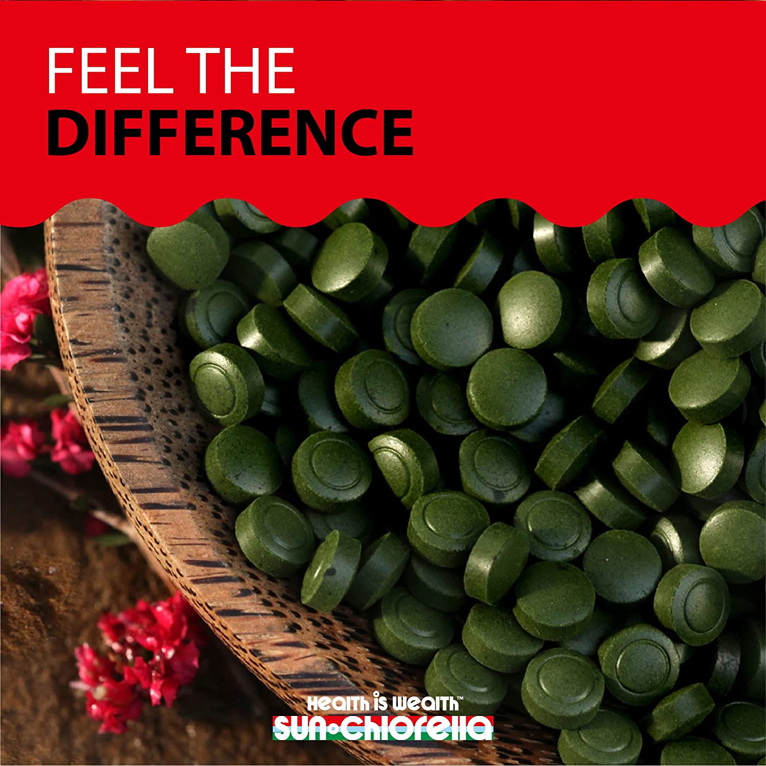 Sun Chlorella 200 mg Green Algae Superfood Supplement Supports Whole Body Wellness Immune Defense, G