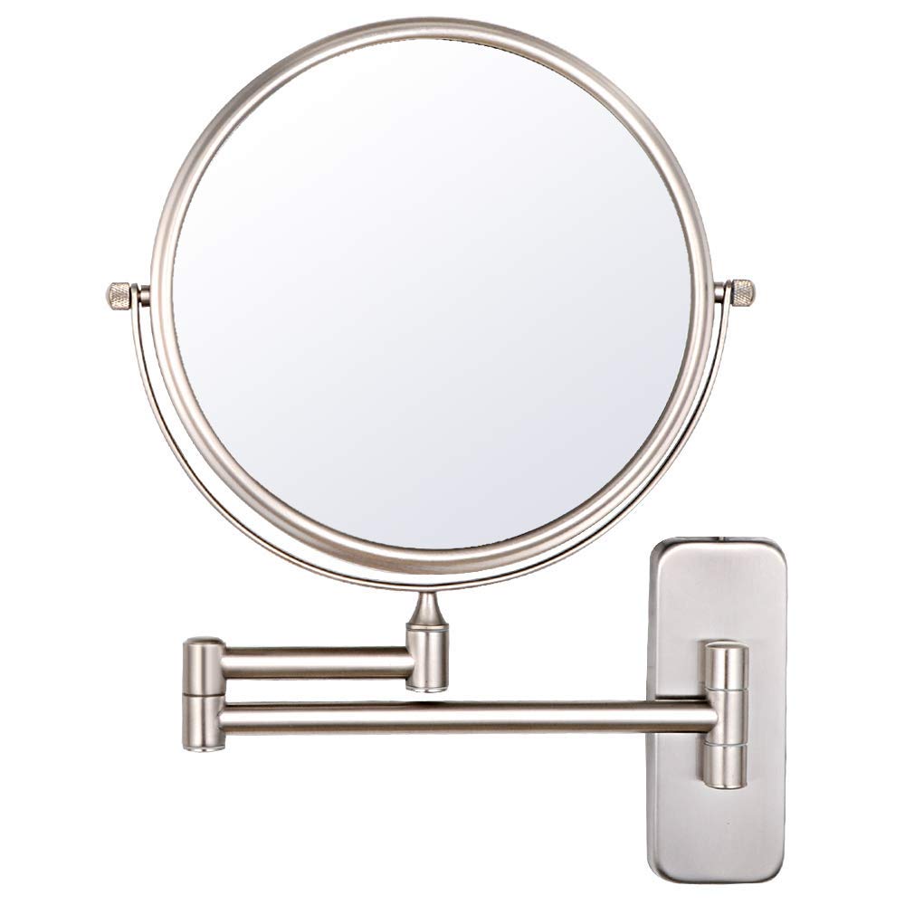 Nicesail Wall Magnifying Mirror Shaving Bathroom Mirror, Double-Sided Folding Mirror with 10x Magnif
