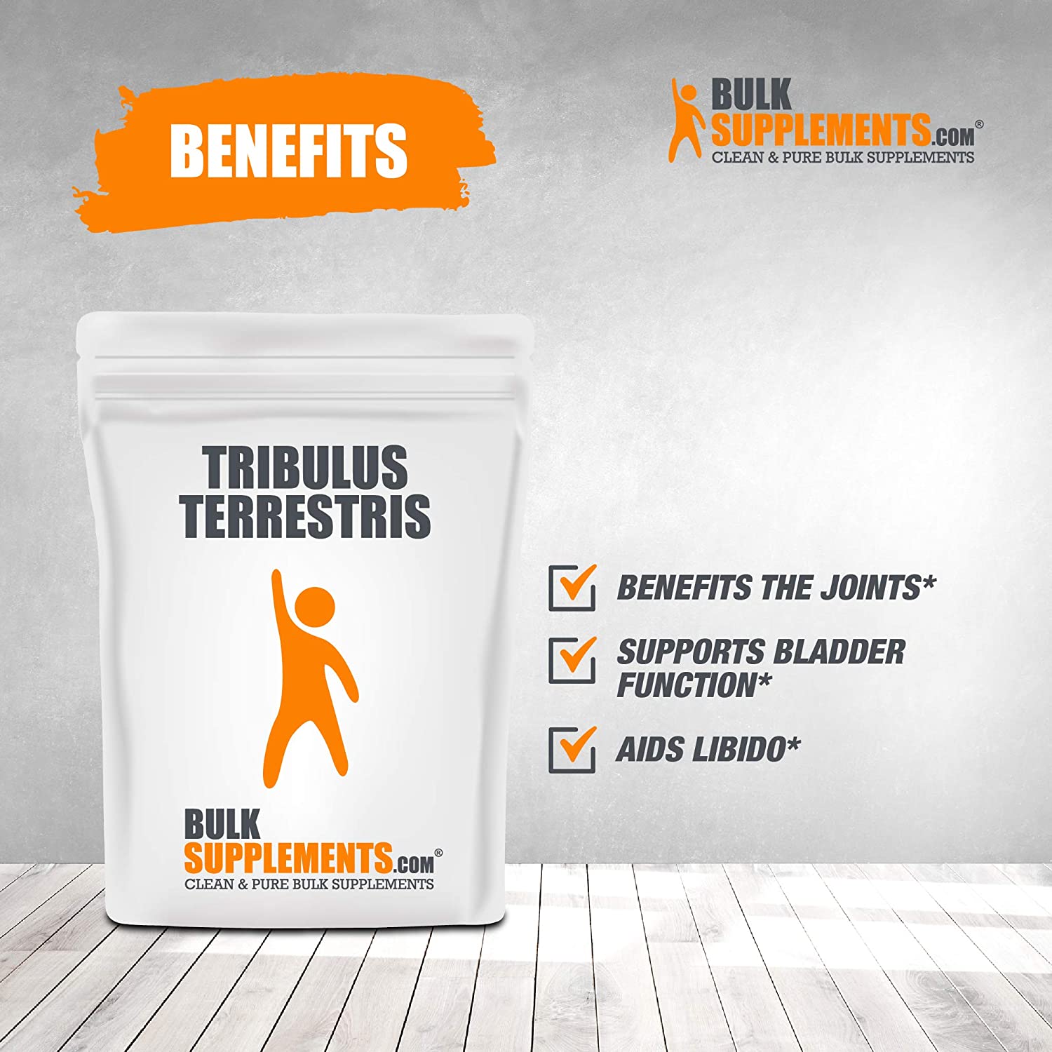 BulkSupplements.com Tribulus Terrestris Powder - Tribulus Supplement for Men - Testosterone Booster