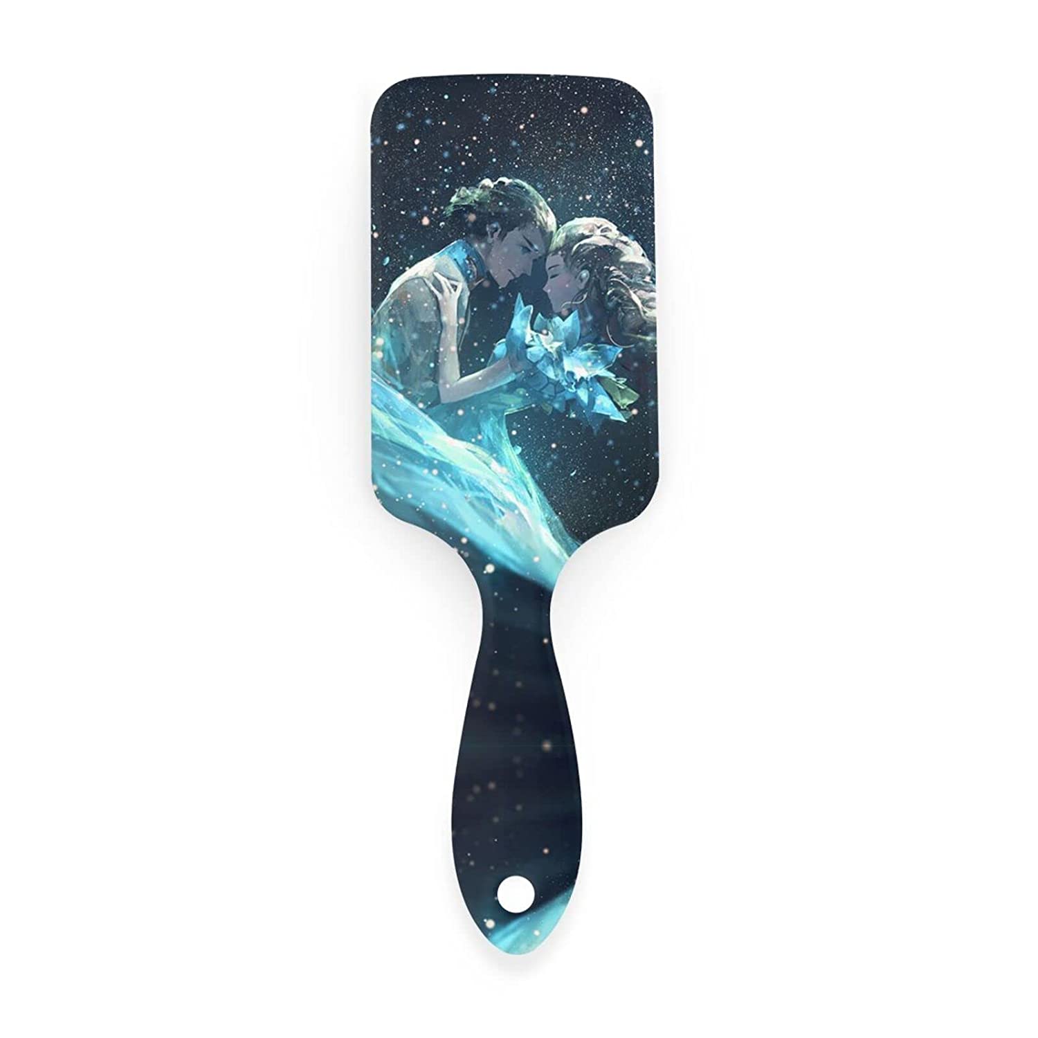 TUIFYBCO Galaxy Nebula Space Lovers Hair Brush, Air Cushion Comb for Women Men Kids, Nylon Hair Brus