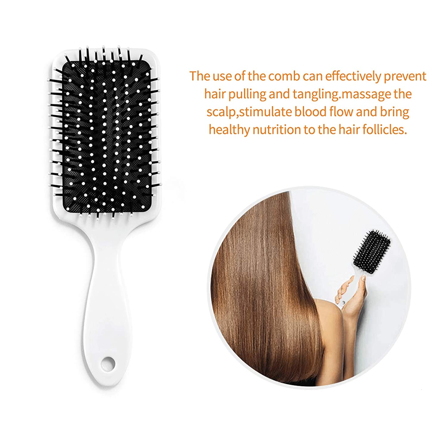 TUIFYBCO Galaxy Nebula Space Lovers Hair Brush, Air Cushion Comb for Women Men Kids, Nylon Hair Brus