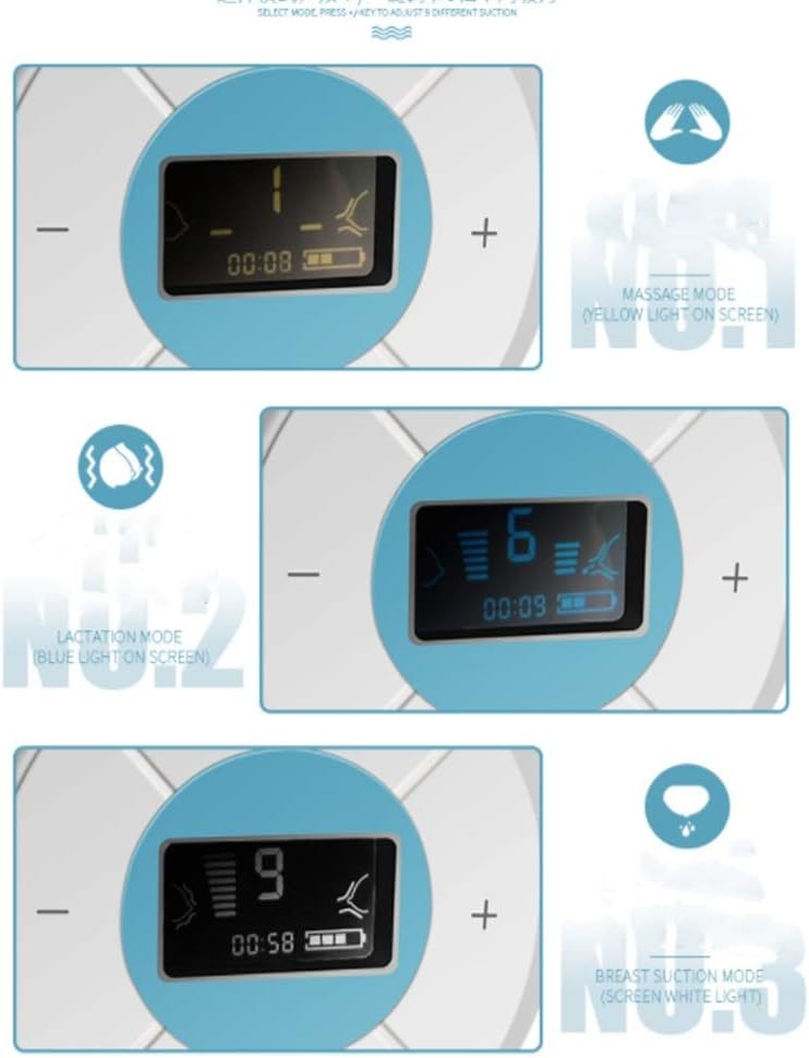 Teerwere Breast Pump Electric Breast Pump 3 Modes (9 Levels Each Mode) Electric Breast Pump Intellig