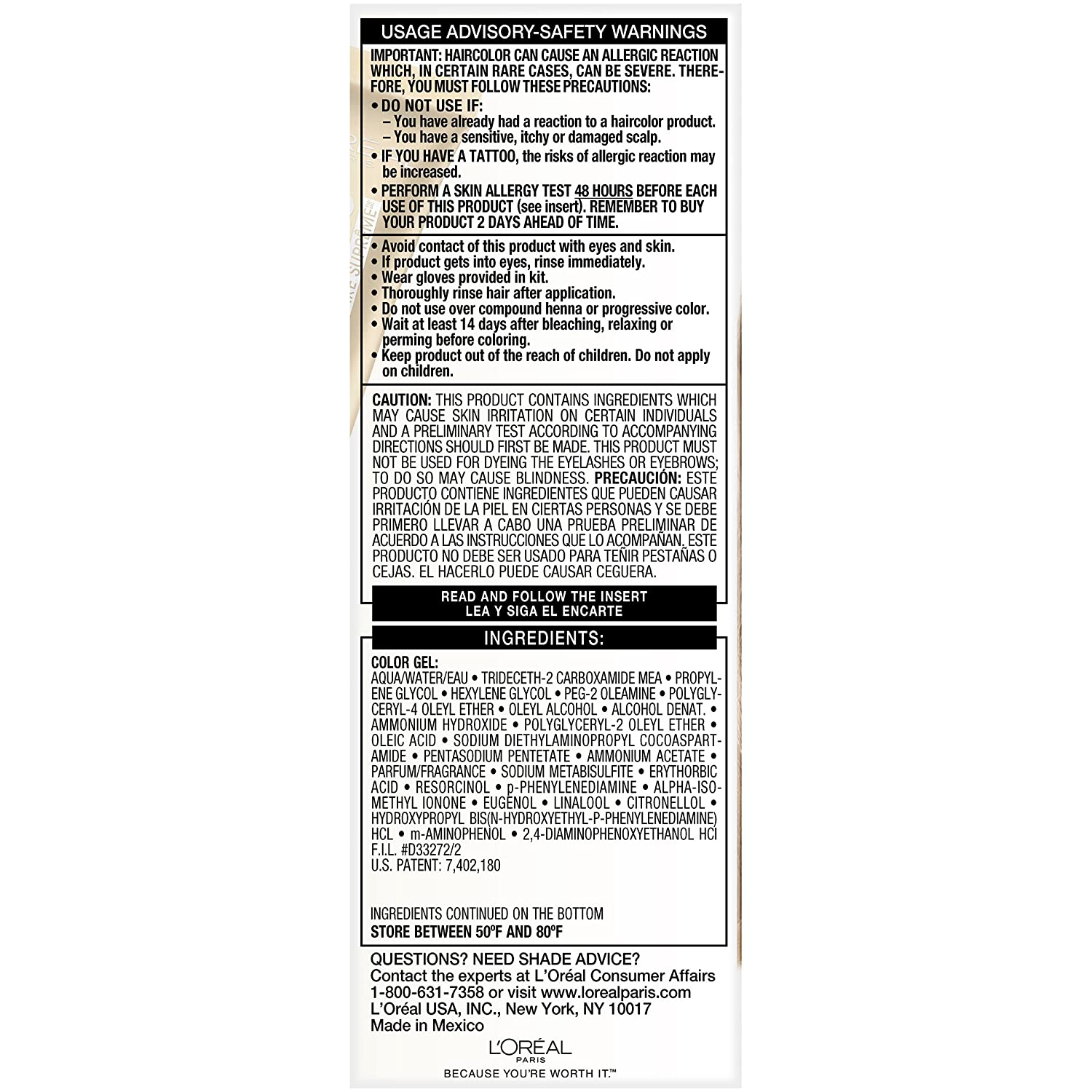 L'Oreal Paris Superior Preference Fade-Defying + Shine Permanent Hair Color, 8A Ash Blonde, Pack of 