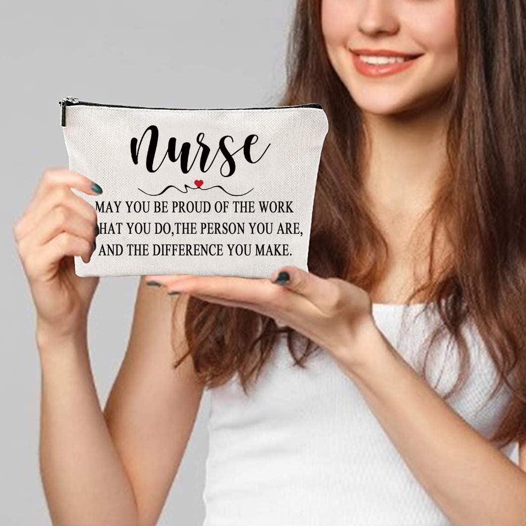 G2TUP Nurse Cosmetic Travel Pouch Bag Nurses Week Gifts Nursing School Supplies Gifts May You be Pro