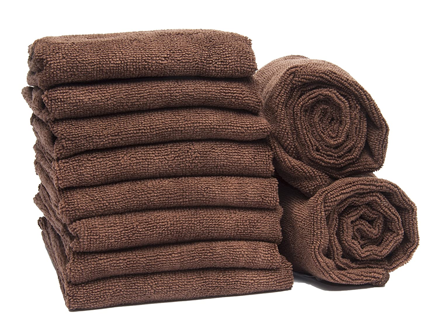 Fromm Softees Microfiber Towels – 10 Pack – Fast Drying Towel for Hair, Hands, Face – Use at H