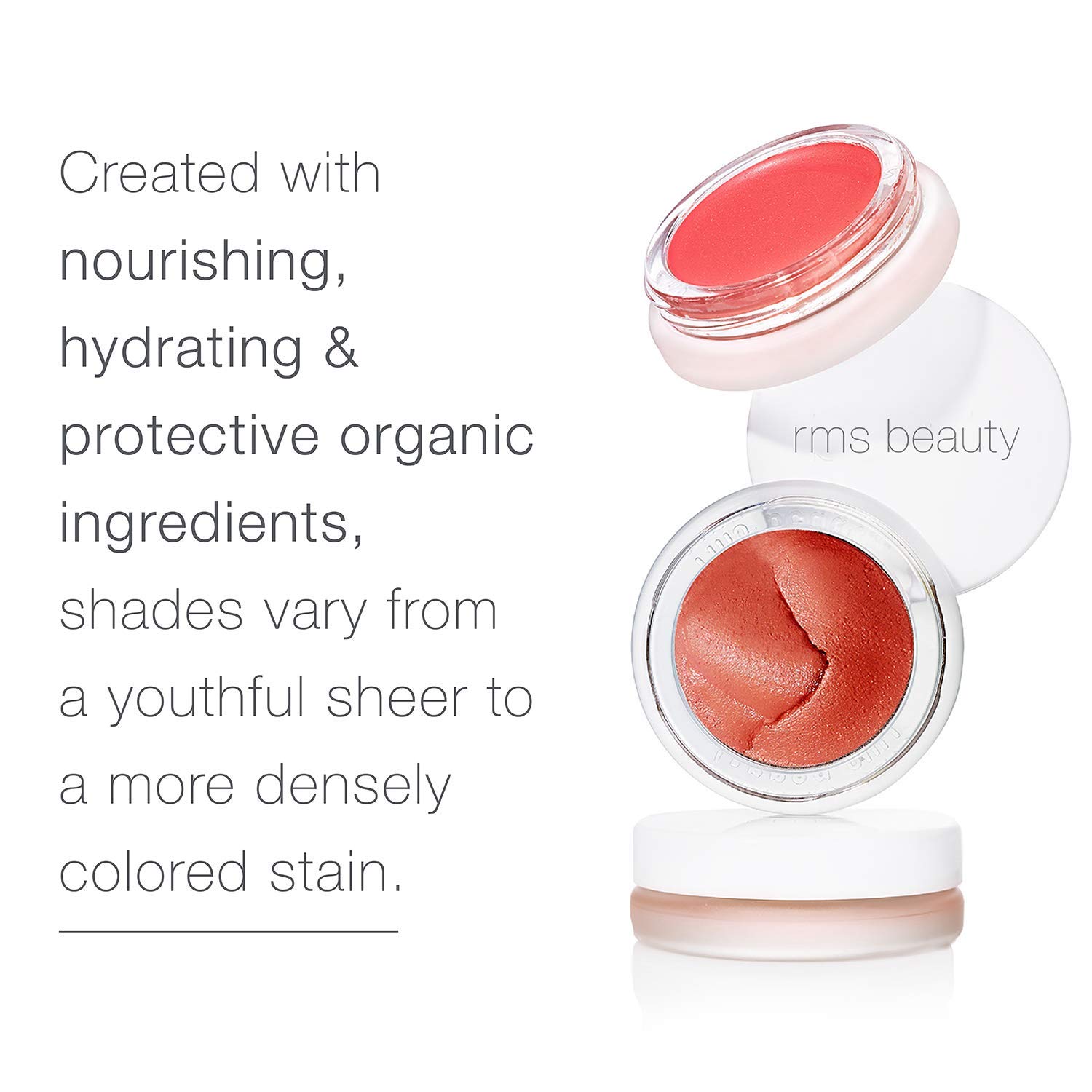 RMS Beauty Lip2Cheek - Organic Multi-Tasking Cream Makeup Provides Natural Skin Tint as Blush, Lip &