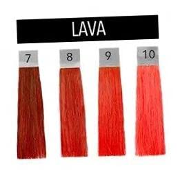 Pulp Riot Semi-Permanent Neon Hair Color 4oz- Lava .10 pack