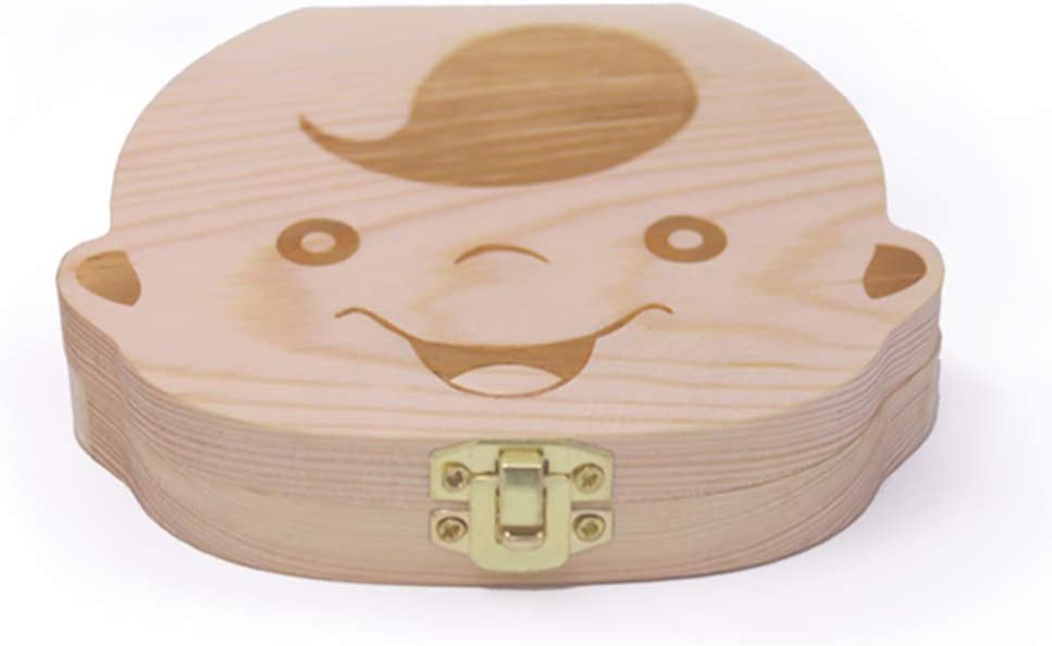 OYEFLY Baby Tooth Box,Cute Children Tooth Container Personality Baby Teeth Box Tooth Saver Design fo