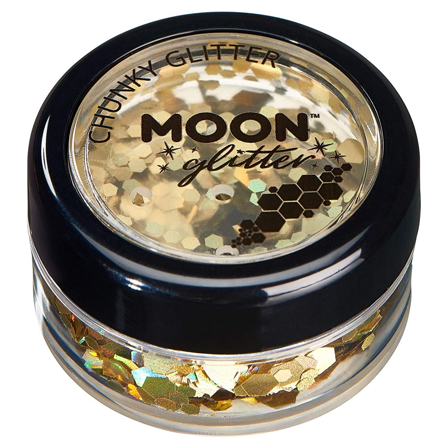 Moon Glitter Holographic Chunky Glitter, Gold