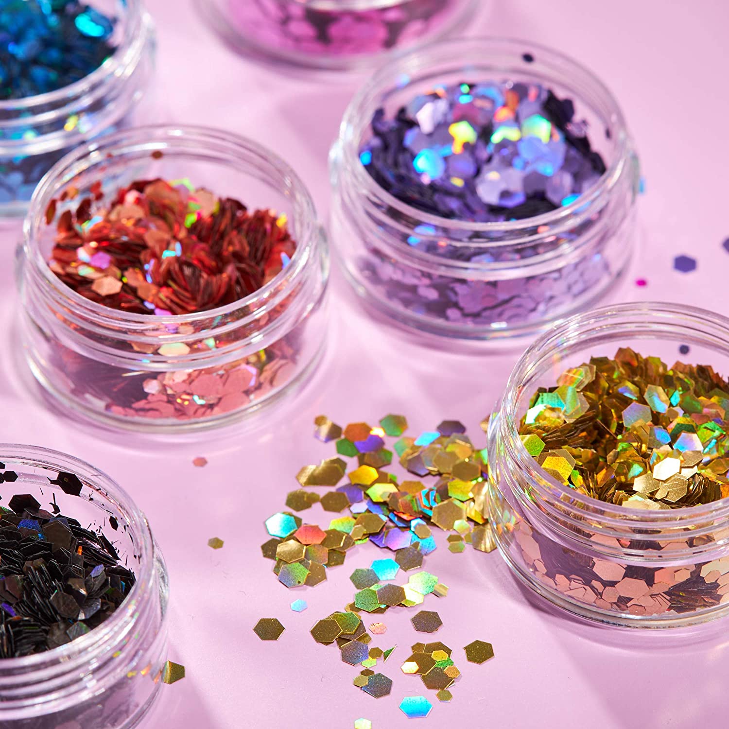 Moon Glitter Holographic Chunky Glitter, Gold
