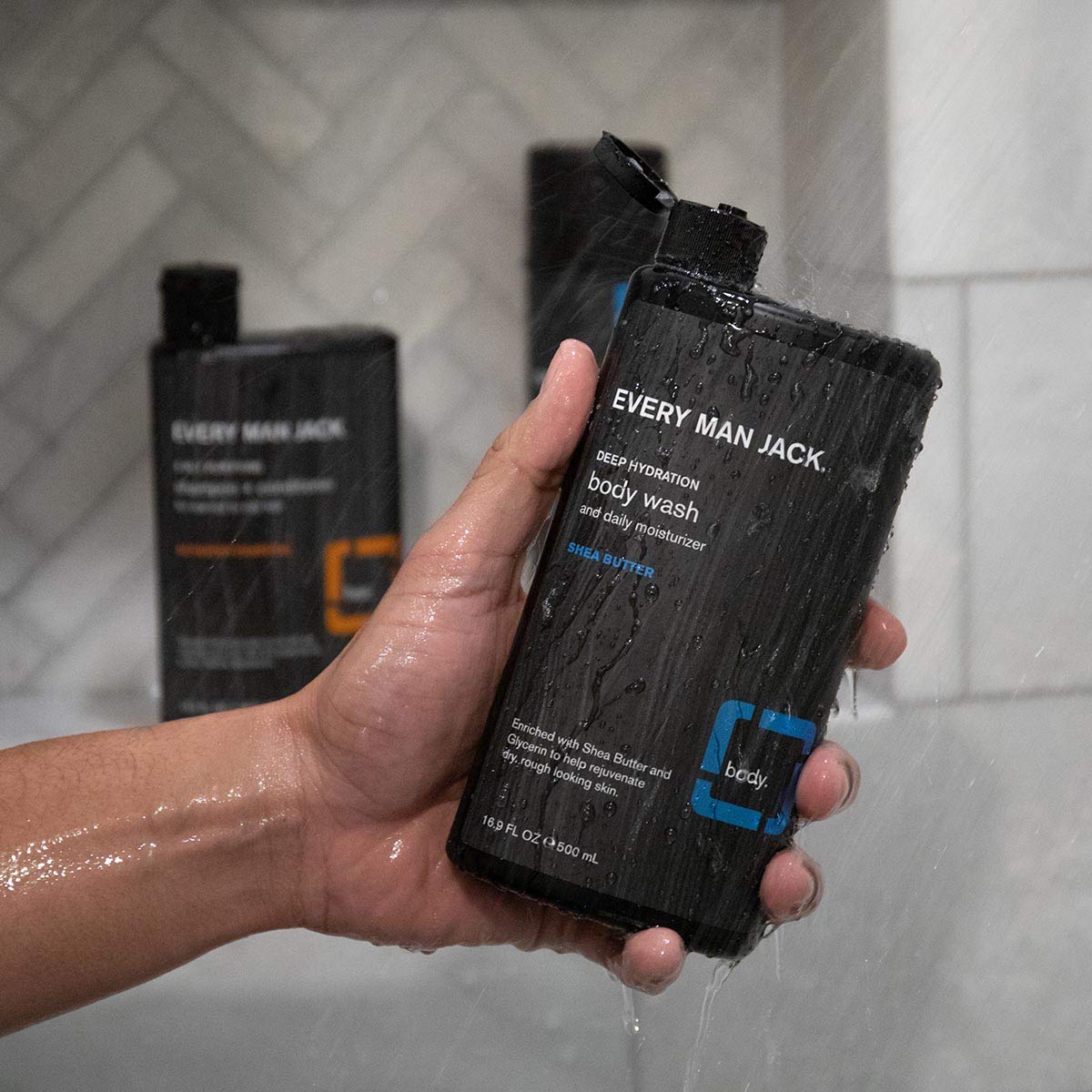 Every Man Jack Mens Body Wash - Shea Butter | Hydrating for Sensitive Skin, Naturally Derived, Cruel