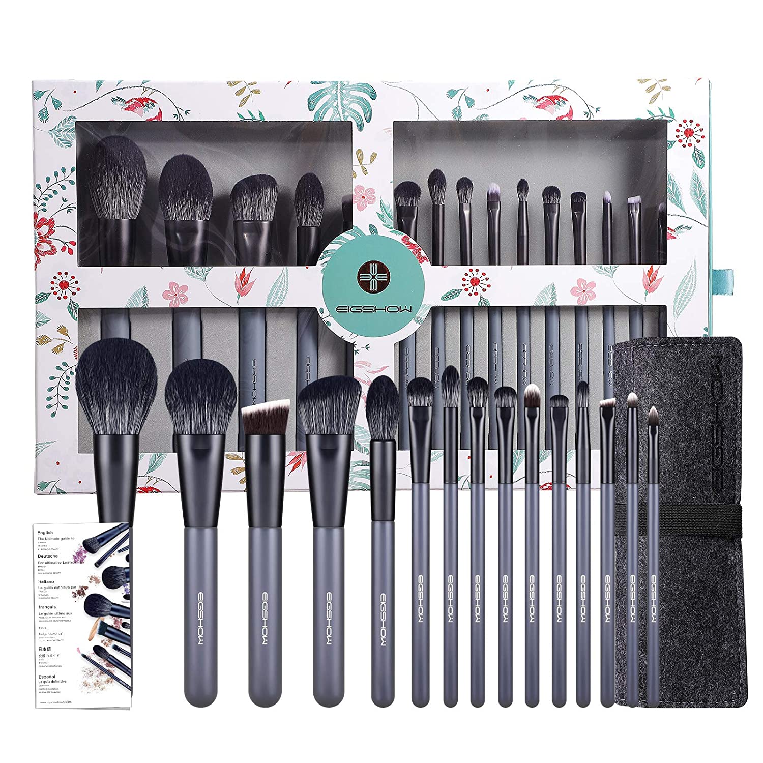 Makeup Brush Set, EIGSHOW Professional Makeup Brushes Kit Foundation Powder Concealers Eye Shadows M