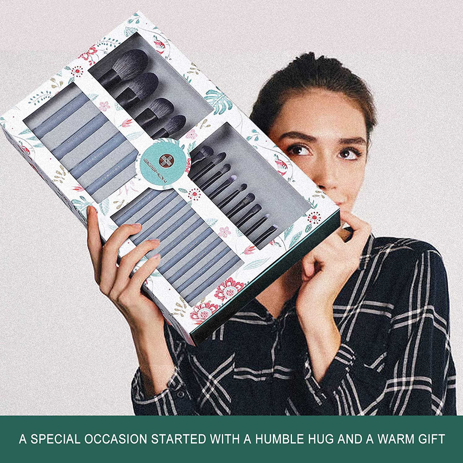 Makeup Brush Set, EIGSHOW Professional Makeup Brushes Kit Foundation Powder Concealers Eye Shadows M
