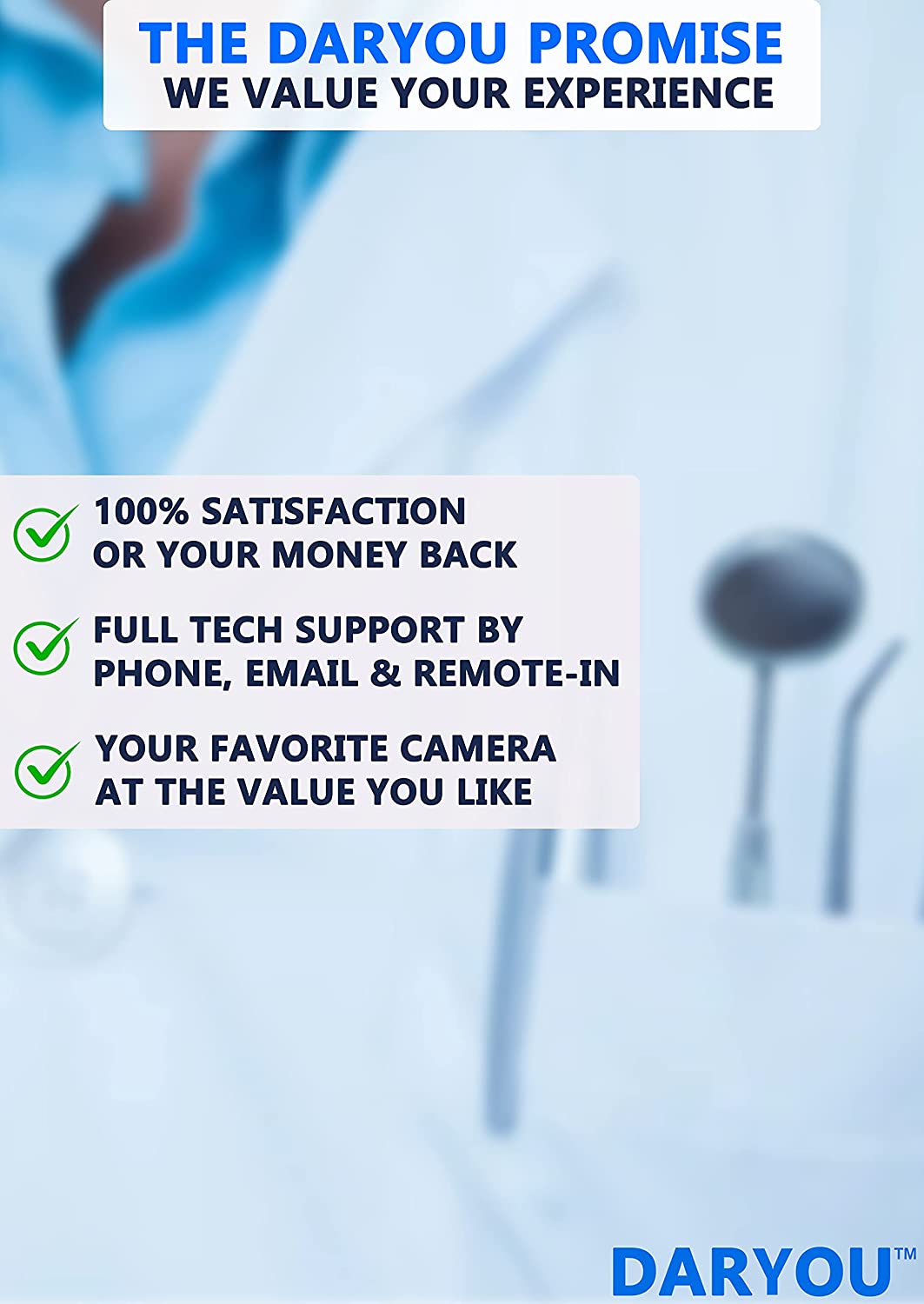 DARYOU DY50 Intraoral Camera Dental Camera Super Clear Button Driver