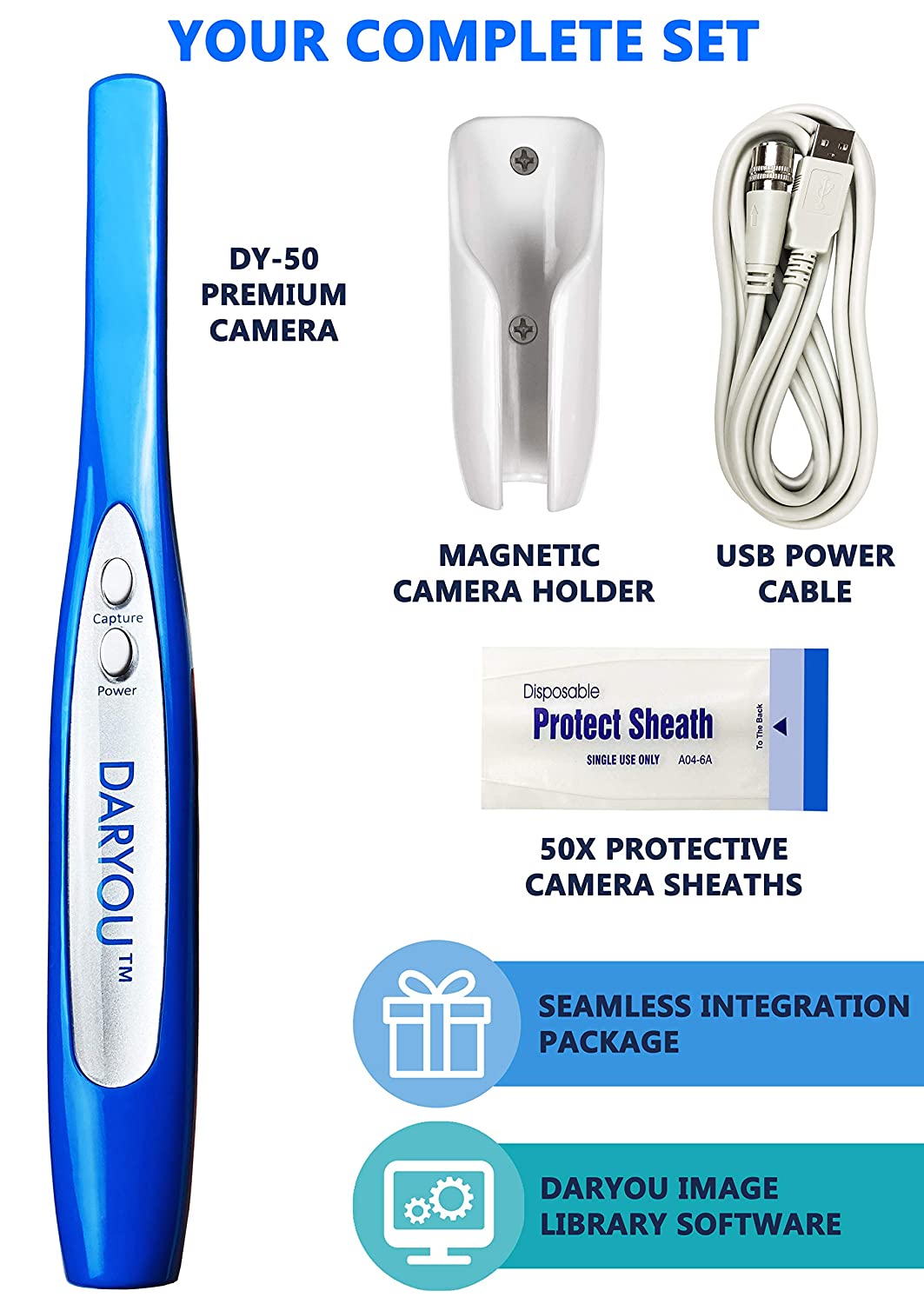 DARYOU DY50 Intraoral Camera Dental Camera Super Clear Button Driver