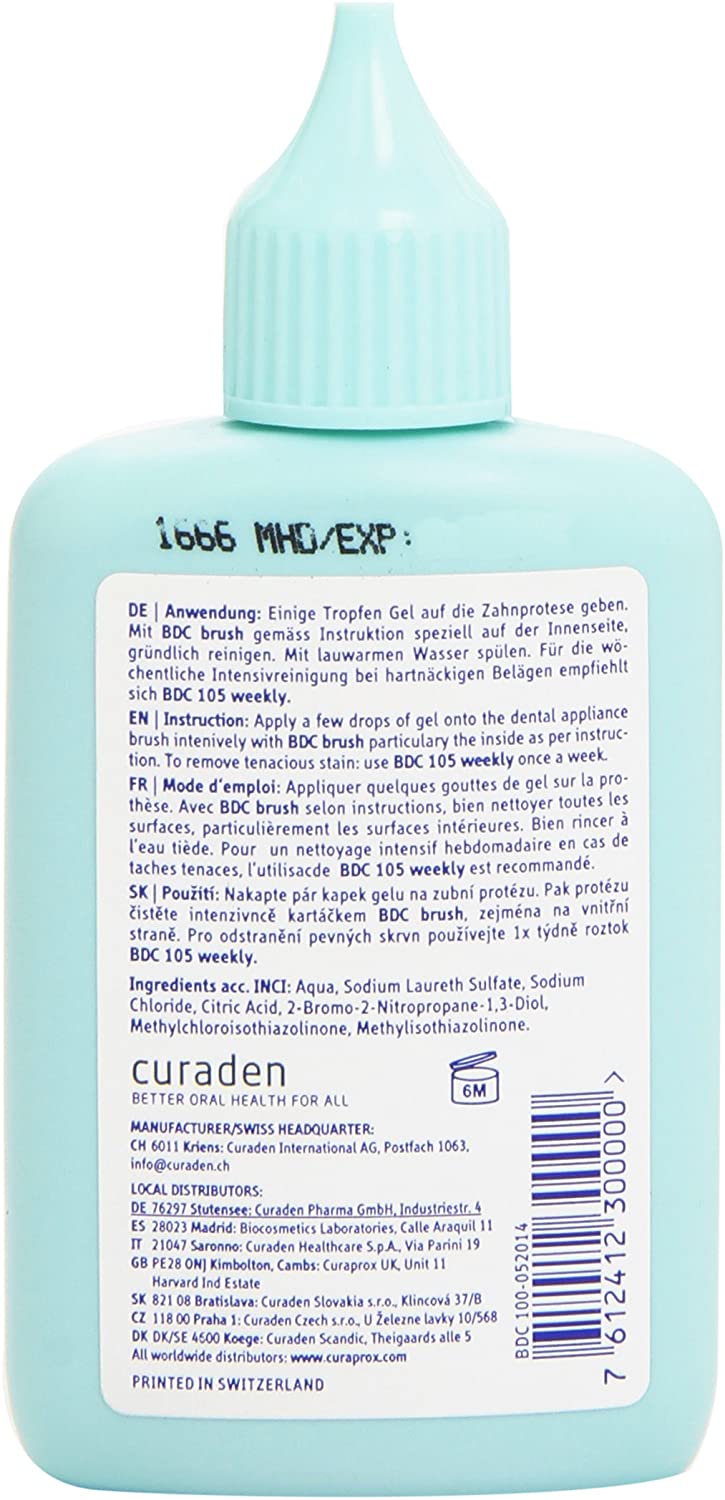 Curaprox Daily Gel Denture Cleanser 60ml