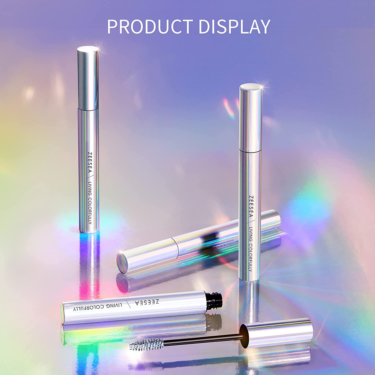 ZEESEA Diamond Series Waterproof Long Lasting colorful Mascara,4g/0.14 oz (Black 01)