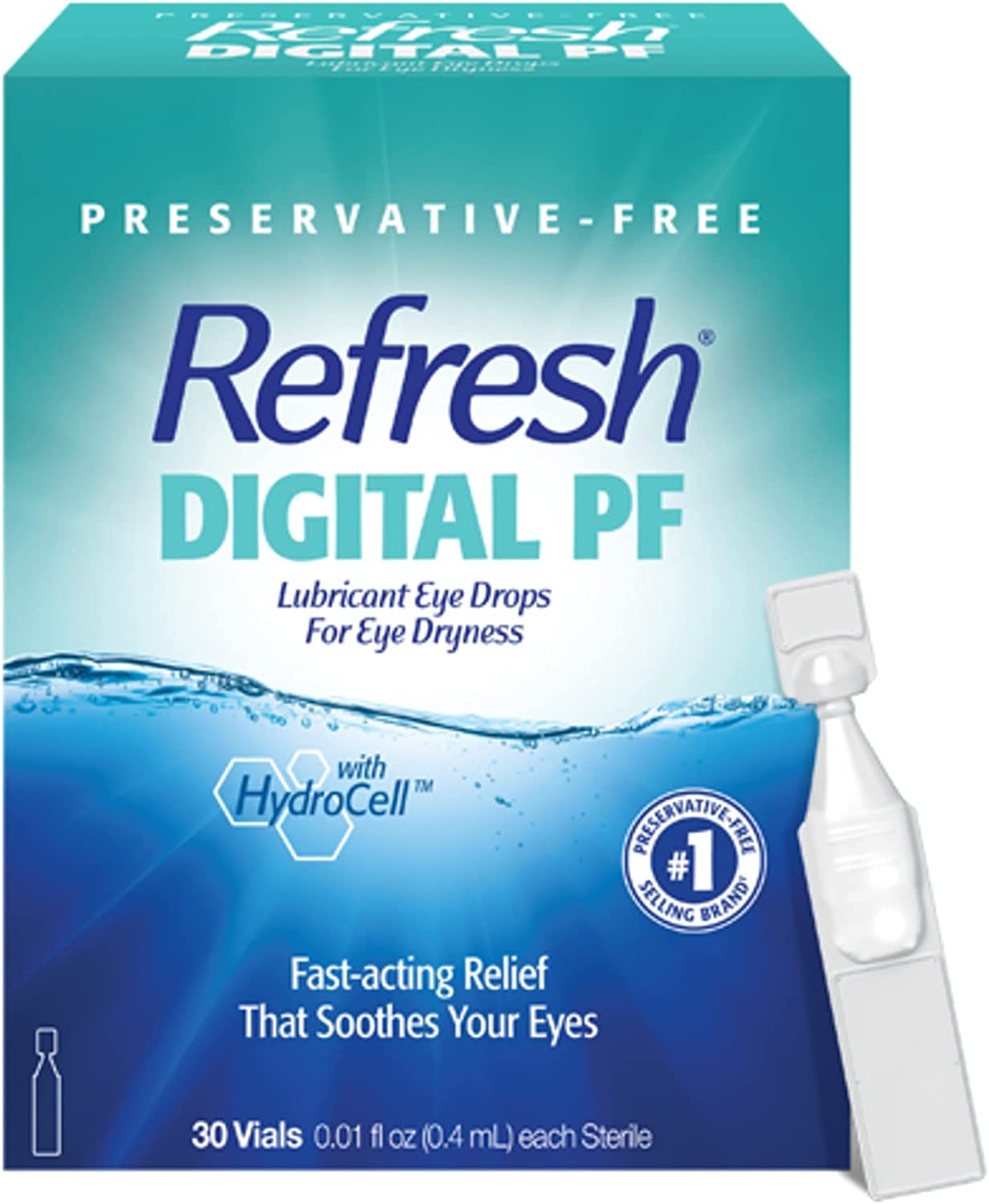 Refresh Digital PF Lubricant Eye Drops, PreservativeFree, 0.01 Fl Oz