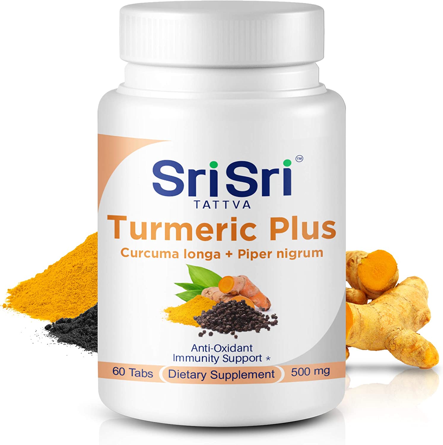 Enhanced Turmeric Black Pepper (500mg) – Enhanced Curcumin Absorption for Natural Joint & Healthy 