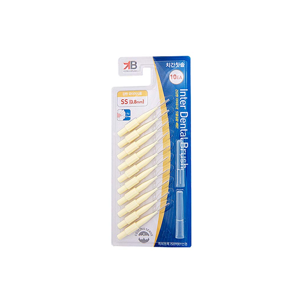 KB Interdental Brush I Type 10 EA - 5 Sizes (Beige(2S))