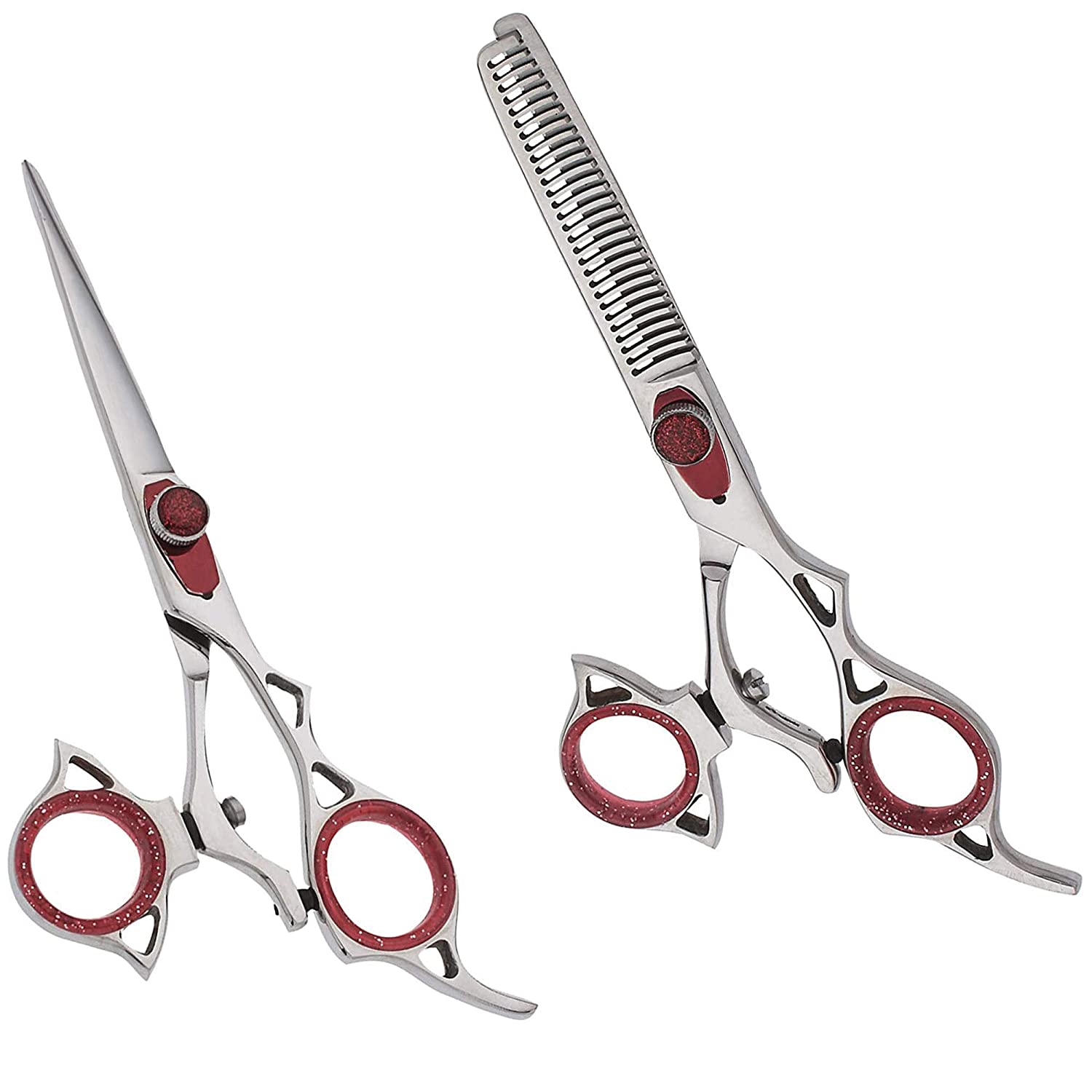 Professional Hair Cutting Scissors Set, Razor Edge Thinning Texturizing Shears For Barber Hairdress