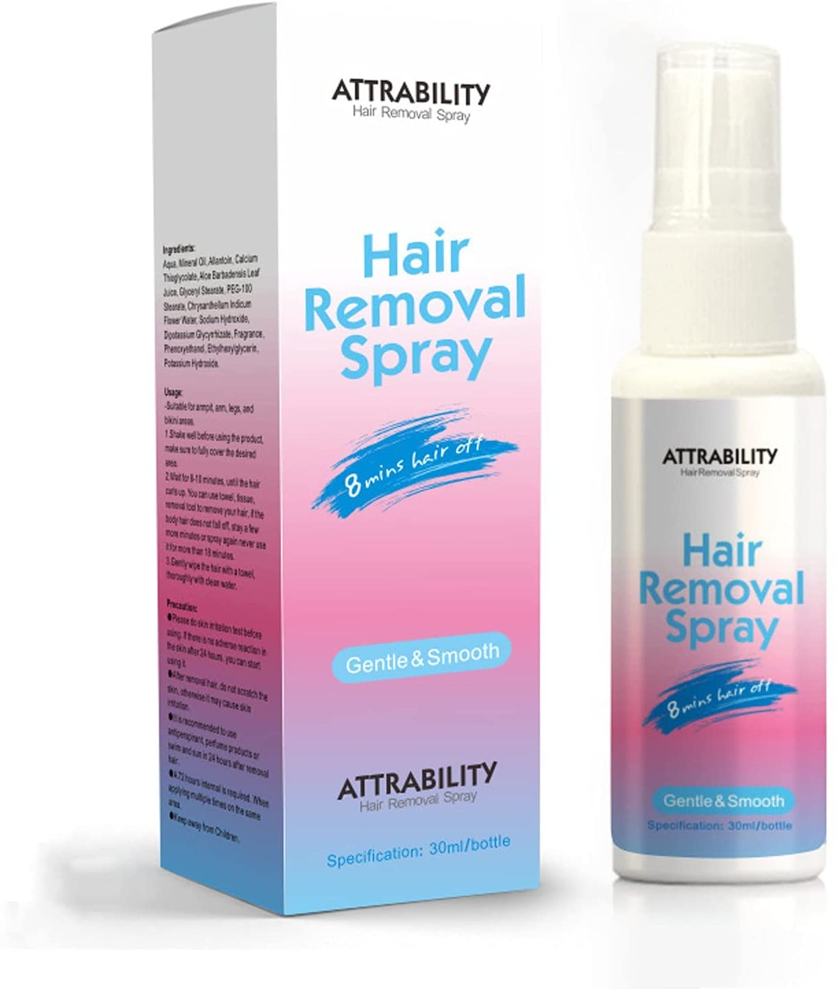 Gonwan Hair Removal Spray Foam Nature Nation Hair Removal Cream Newest Formula with Aloe Vera Vitami