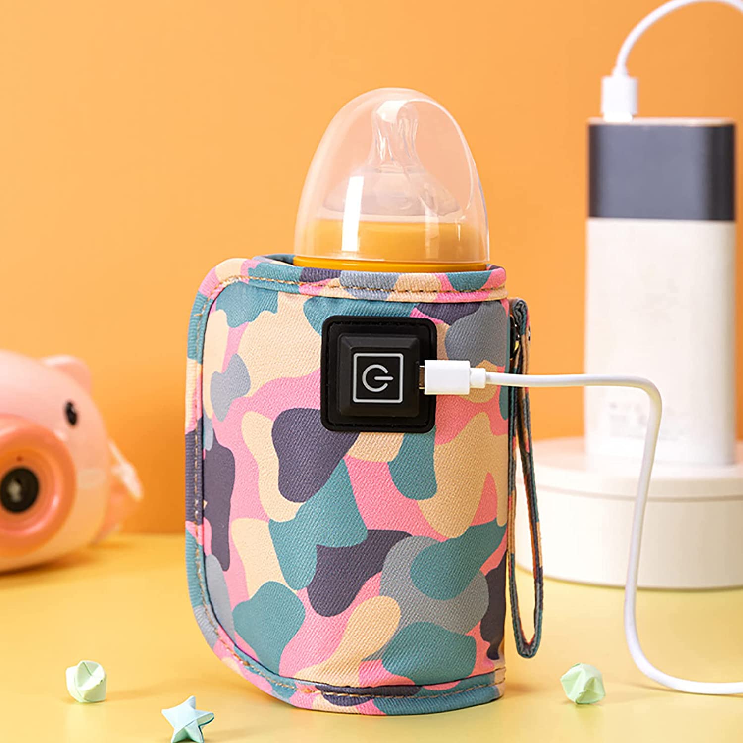 Tiansyue USB Baby Bottle Warmer Portable Milk Universal Baby Bottle Insulation Cover Heating Insulat