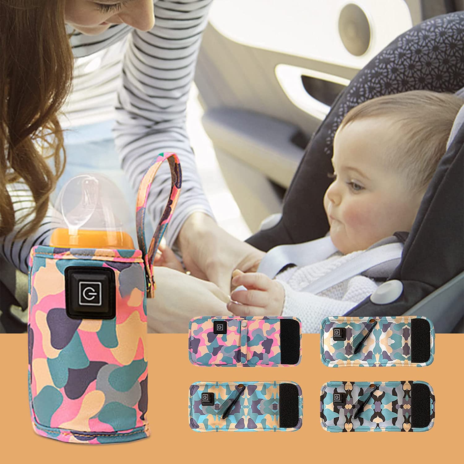Tiansyue USB Baby Bottle Warmer Portable Milk Universal Baby Bottle Insulation Cover Heating Insulat