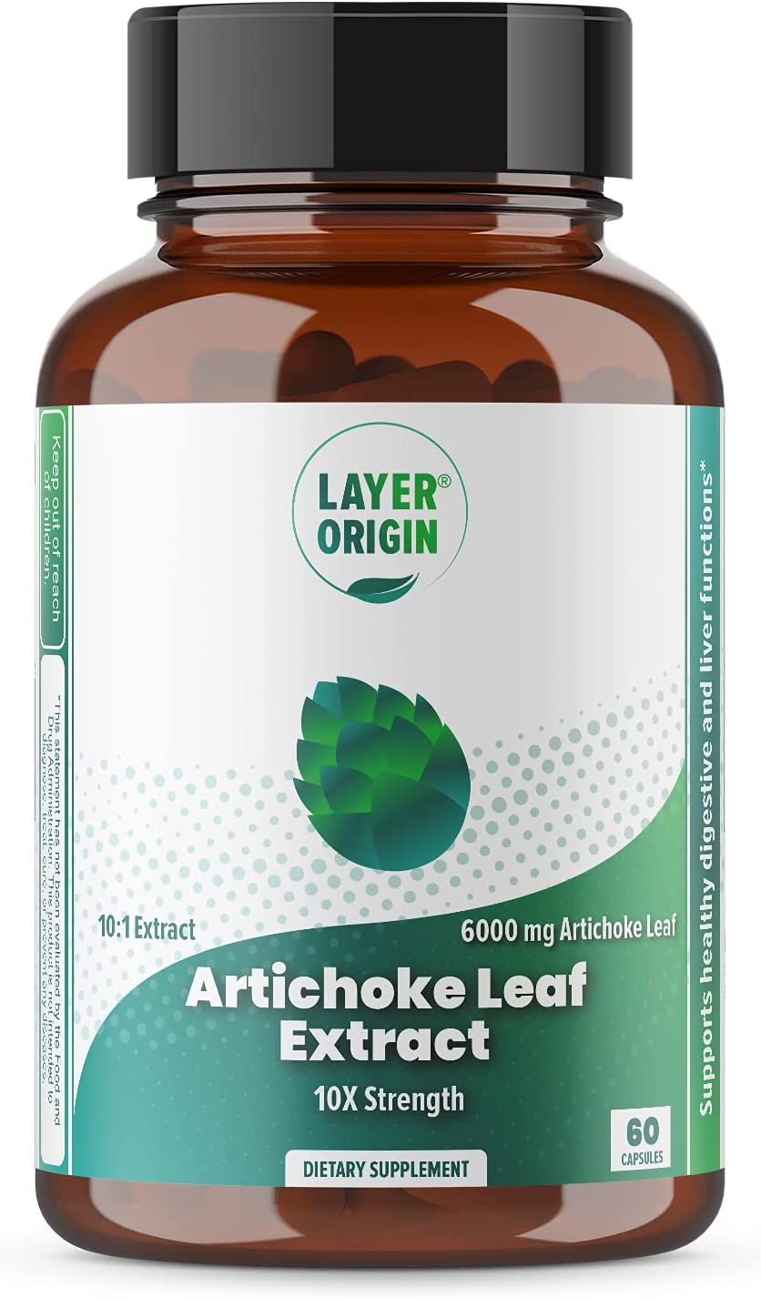 Artichoke Extract 6000 mg | Dietary Supplement to Support Liver Cleanse, Liver Functions, and Digest