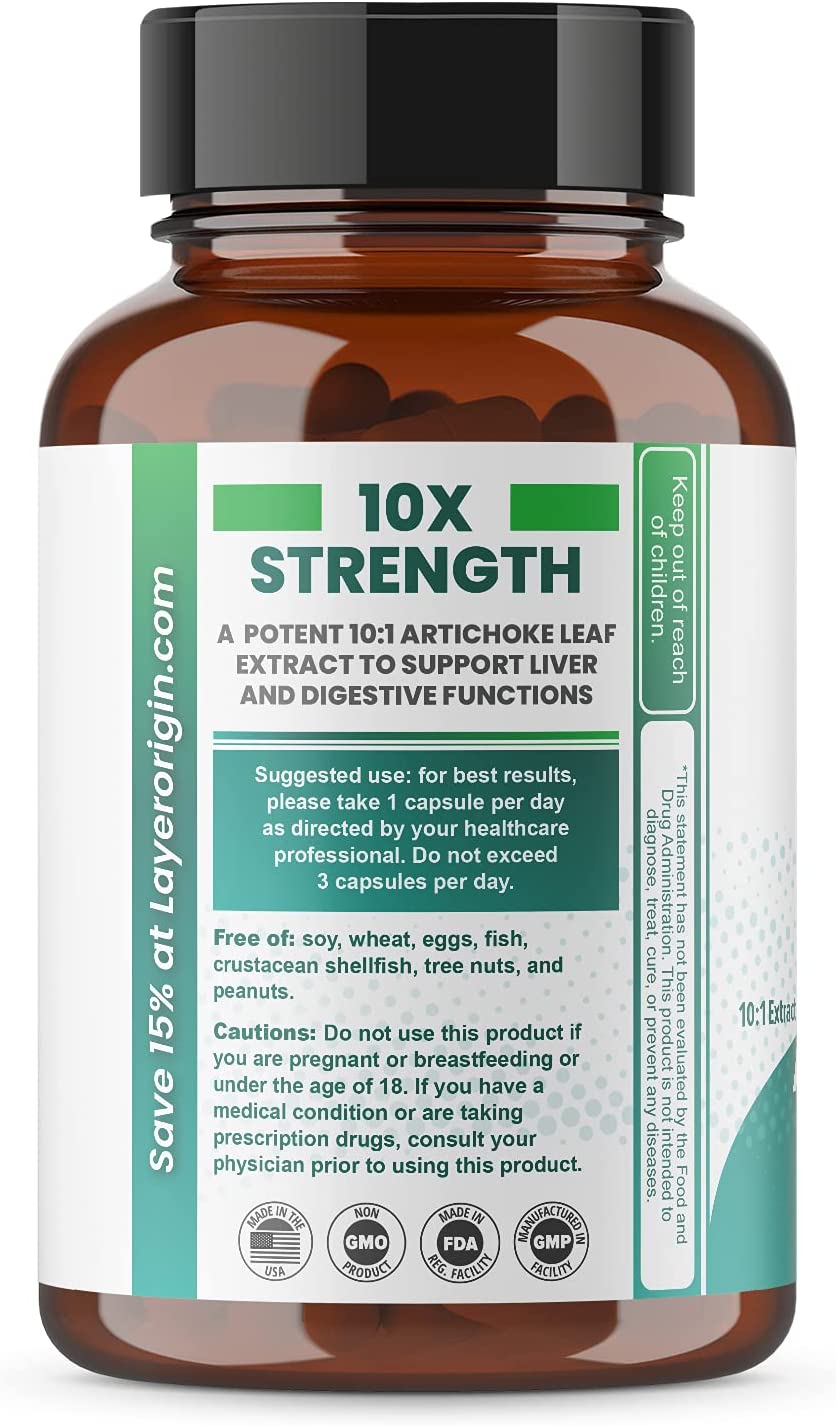 Artichoke Extract 6000 mg | Dietary Supplement to Support Liver Cleanse, Liver Functions, and Digest