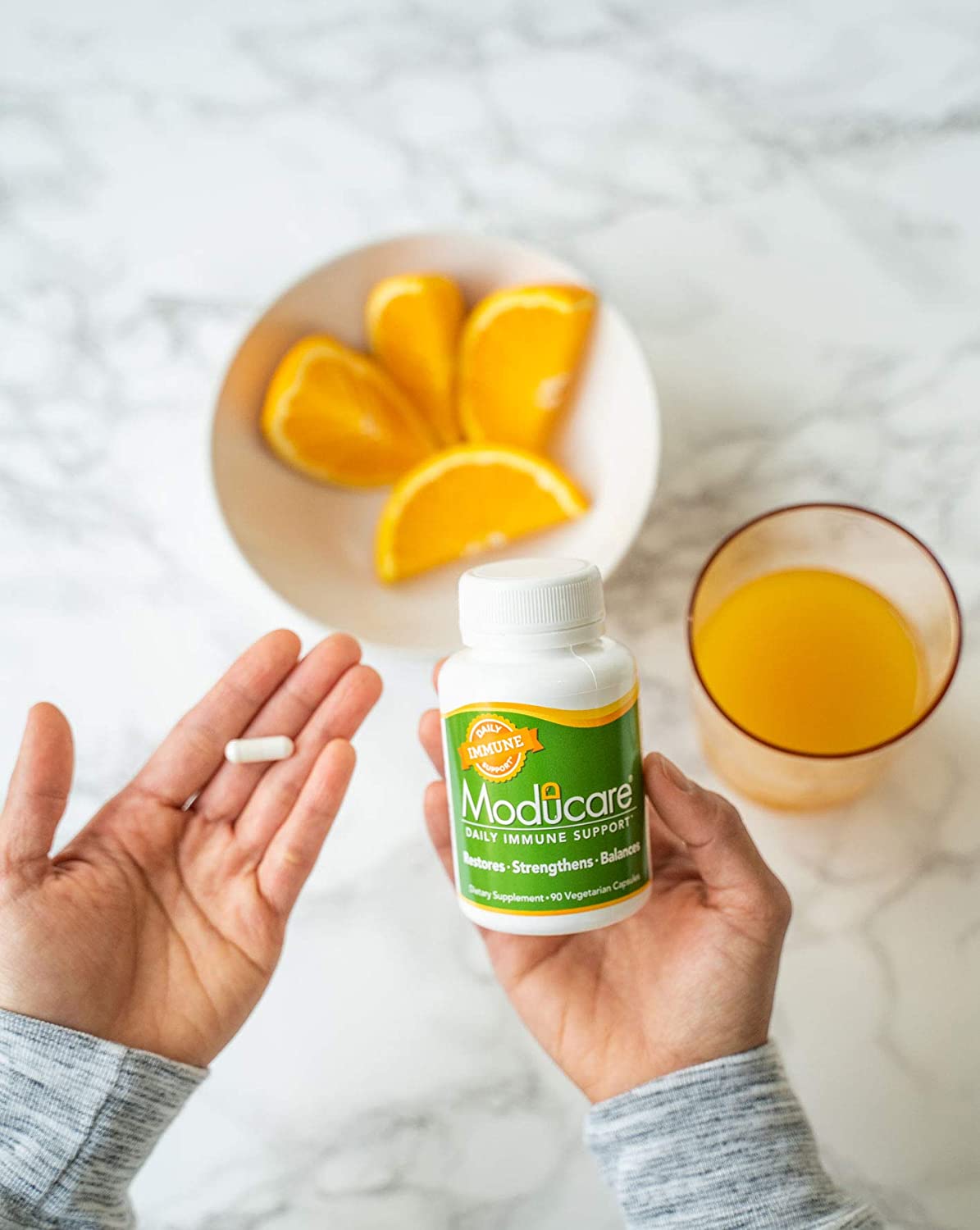 Moducare Daily Immune Support, Plant Sterol Dietary Supplement, 180 vegetarian capsules