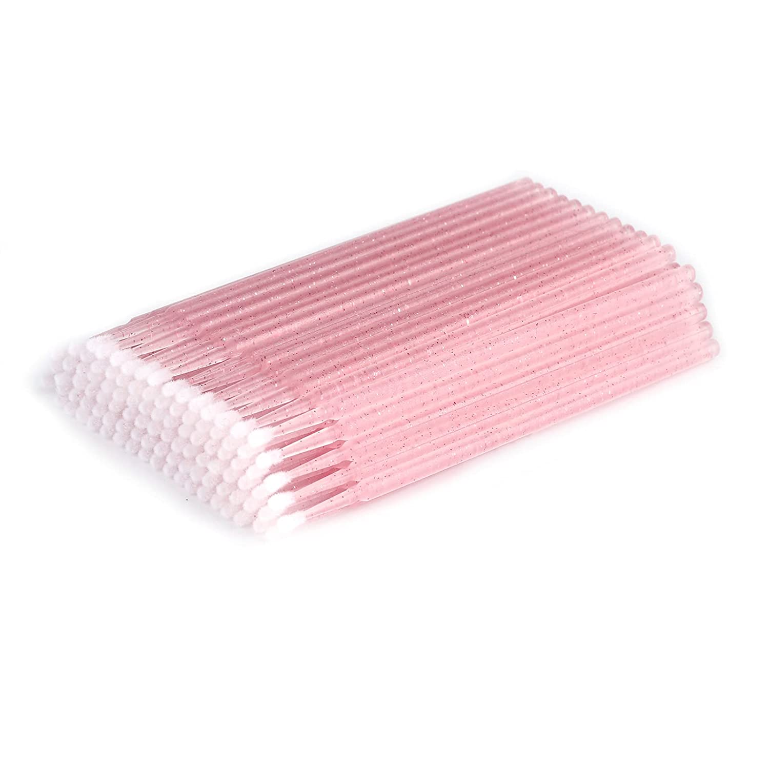 400PCS Crystal Micro Brush Applicator Disposable Micro Cotton Swabs for Eyelash Extensions Makeup Cl