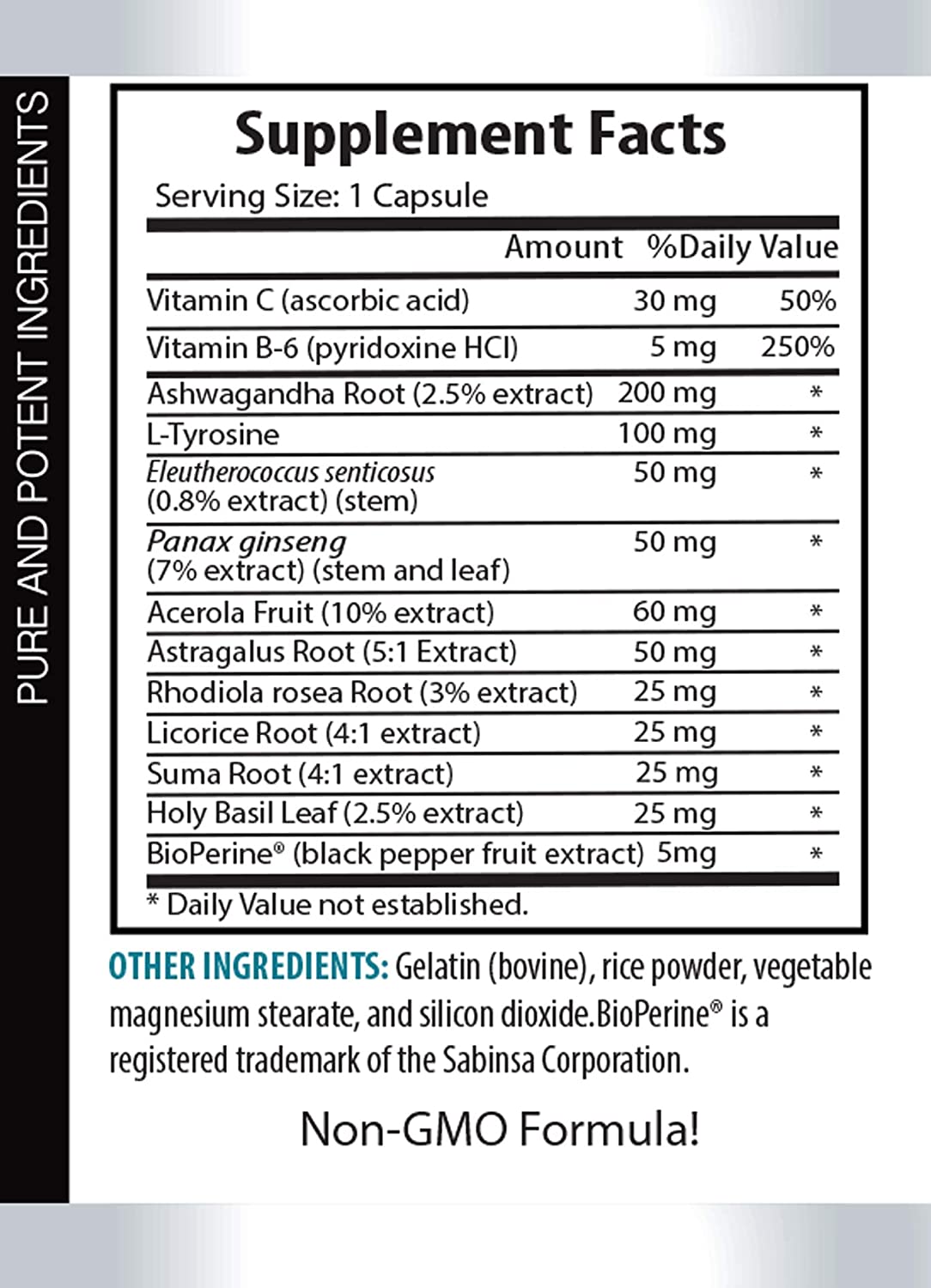 Energy Booster for Men - Adrenal Support Advanced Complex with ASHWAGANDHA Astragalus and PANAX Gins