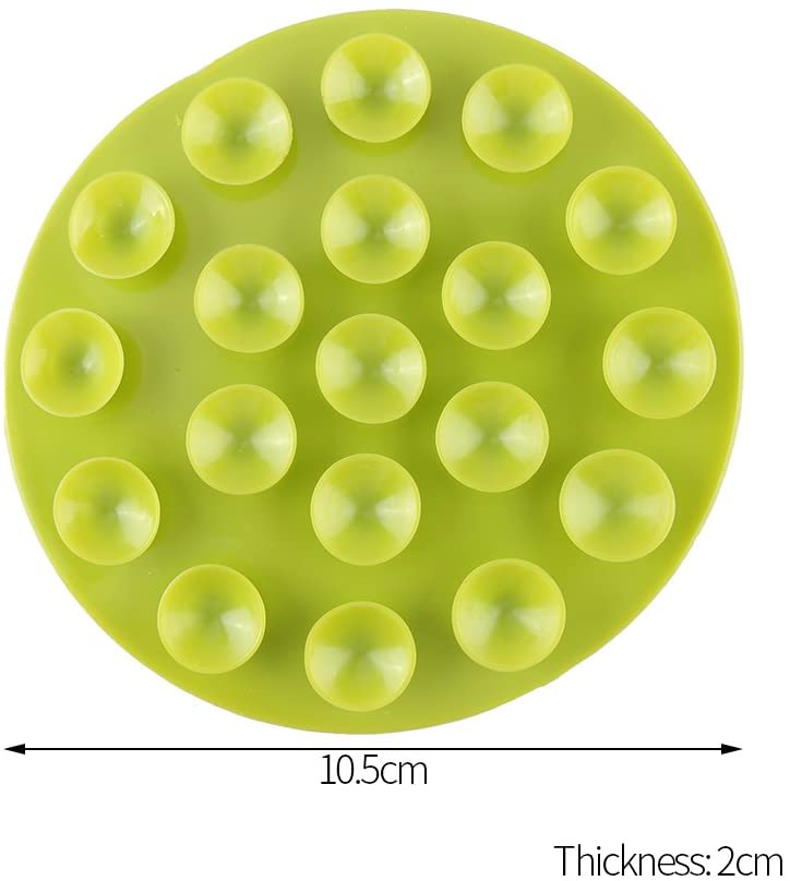 Fdit 3pcs Non-Slip Placemat Double-Sided Sucker Anti-Slip Plate Cutlery Stationary Pad Creative for 