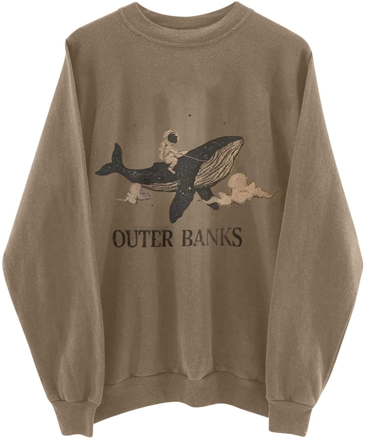 HHoo88 Sweatshirts for Womens Long Sleeve Blouses for Women Fashion Casual Crew Neck Pullover Funny