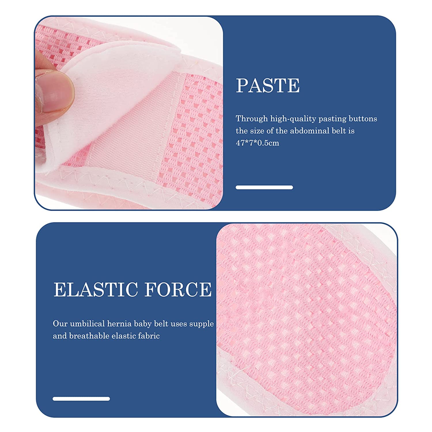 Newborn Baby Belly Umbilical Band: Soft Cotton Infant Umbilical Cord Belly Band Baby Hernia Packs Ne