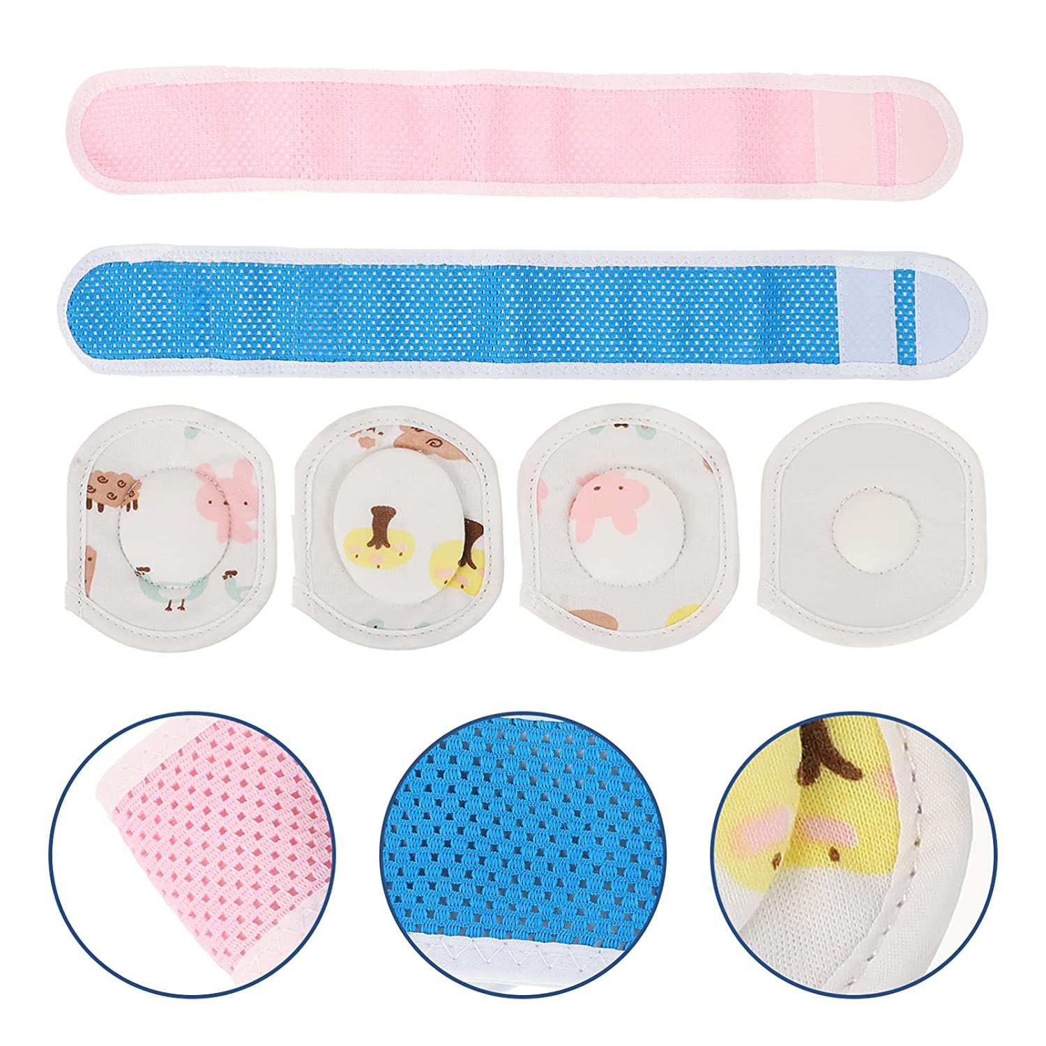 Newborn Baby Belly Umbilical Band: Soft Cotton Infant Umbilical Cord Belly Band Baby Hernia Packs Ne