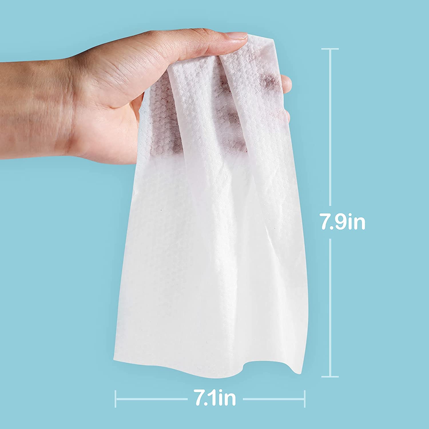 Dry Wipes - HAPPY BUM Dry Baby Wipes, 100% Cotton Baby Wipes, Unscented Cotton Tissues for Sensitive