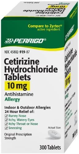 Cetirizine Hydrochloride Tablets 10mg, 300-Coun