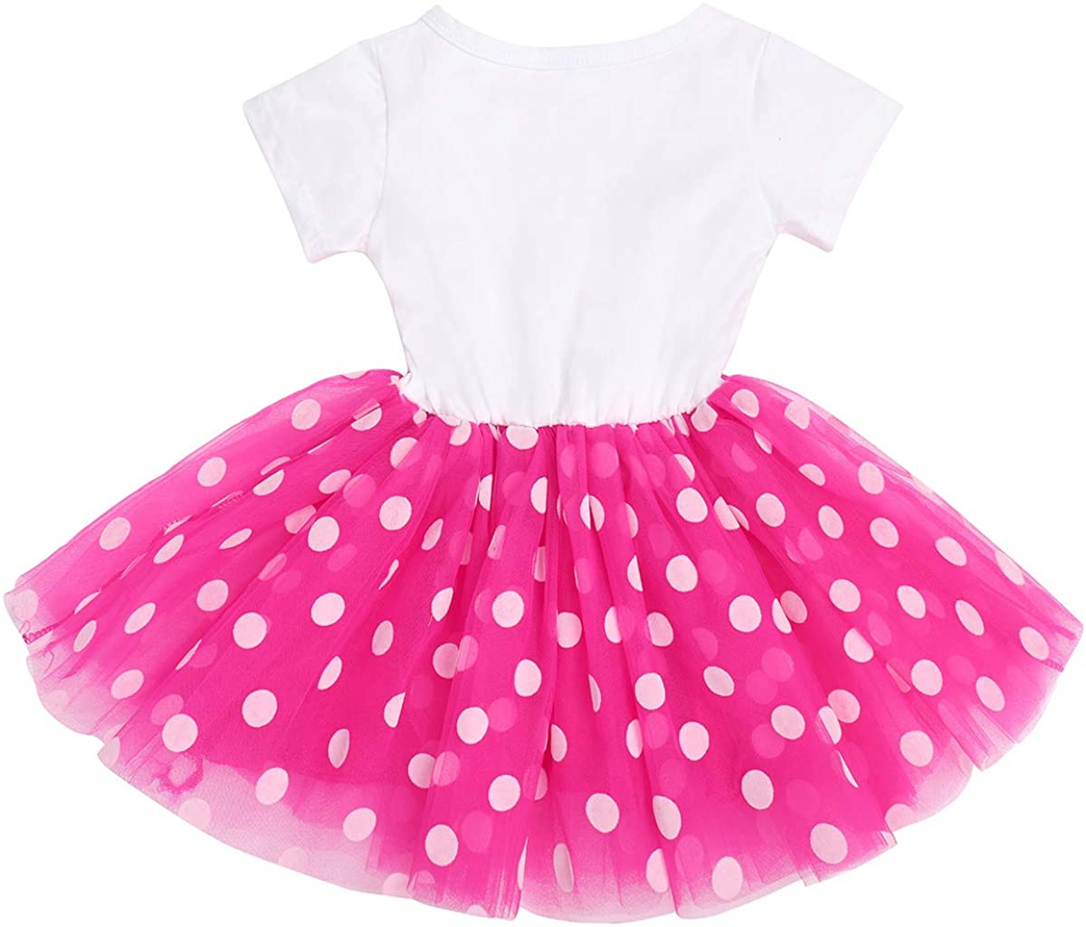 ODASDO Baby Girl It’s My 1st / 2nd Birthday Dress Matching Shiny Sequin Bowknot Headband Cake Smas