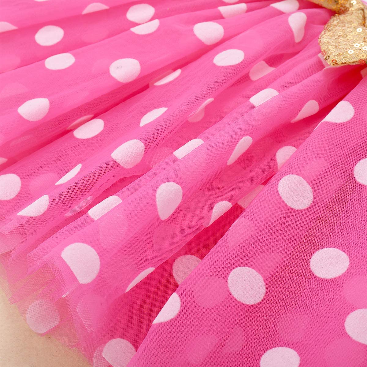 ODASDO Baby Girl It’s My 1st / 2nd Birthday Dress Matching Shiny Sequin Bowknot Headband Cake Smas