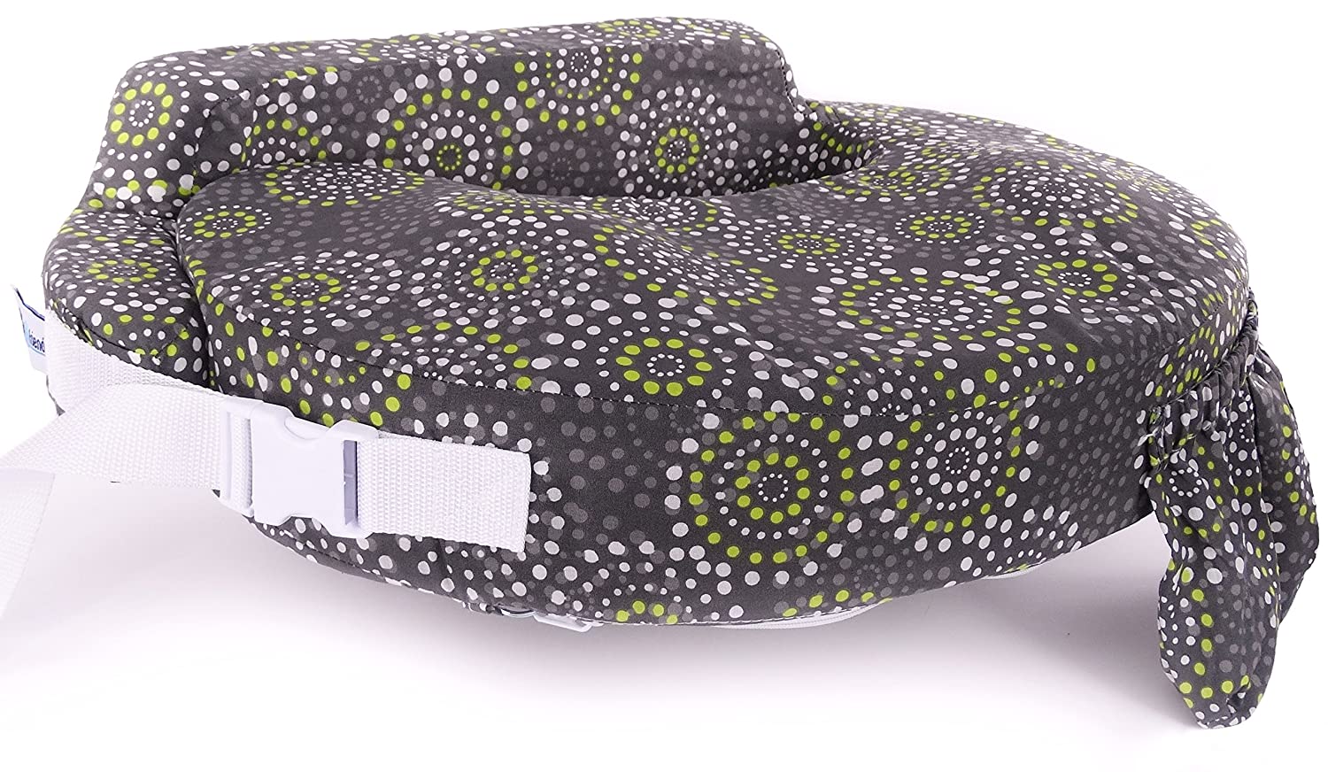 My Brest Friend Original Nursing Posture Pillow, Grey & Yellow Fireworks