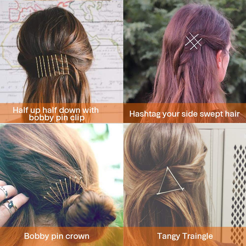 Bobby Pins,MORGLES Black Bobby Pins for Hair Bob Pins Bulk with Box 120-Count (Black,2 inch)